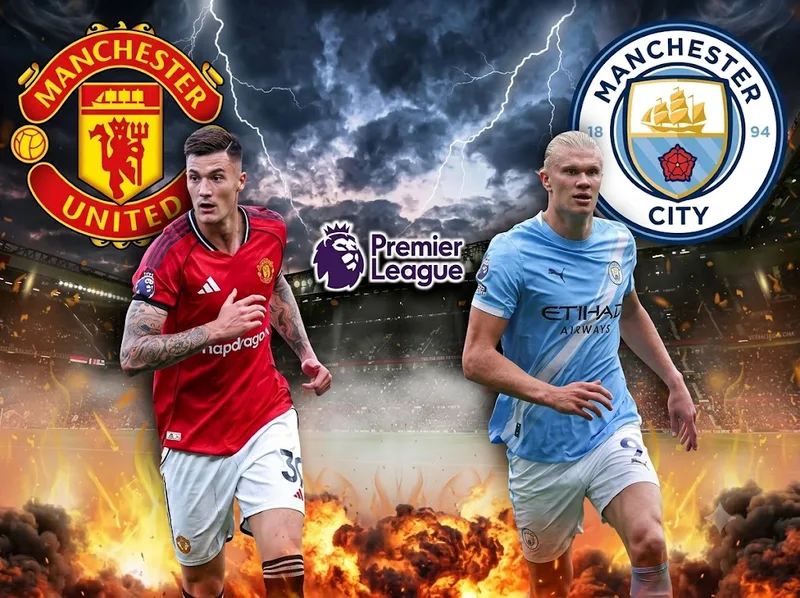 Manchester City và Manchester United là hai đối thủ lớn nhất cạnh tranh vị trí dẫn đầu Premier League